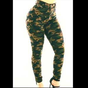 AG Denim Camouflage Skinny Jeans